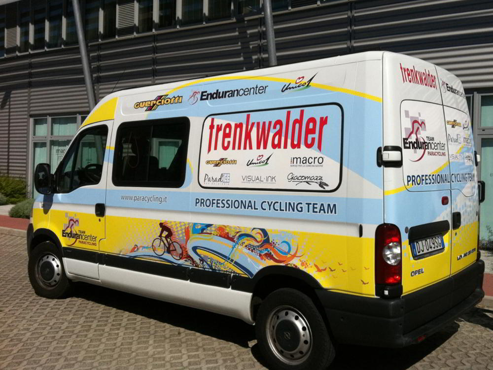 Grafiche Trenkwalder su furgone